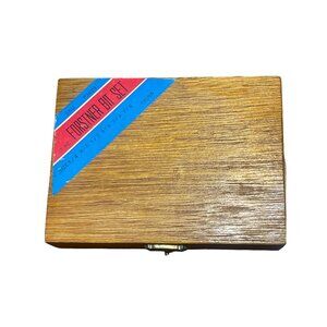 7 Piece Forstner Bit Set In Wooden Case Steel Bits: 1/4" To 7/8"